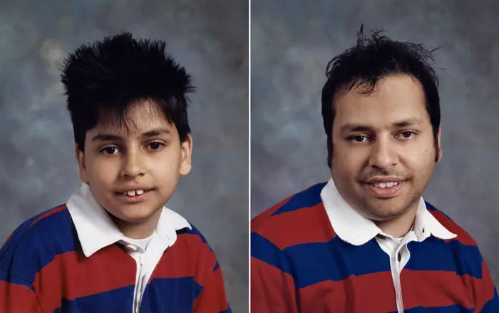 before and after yearbook photos